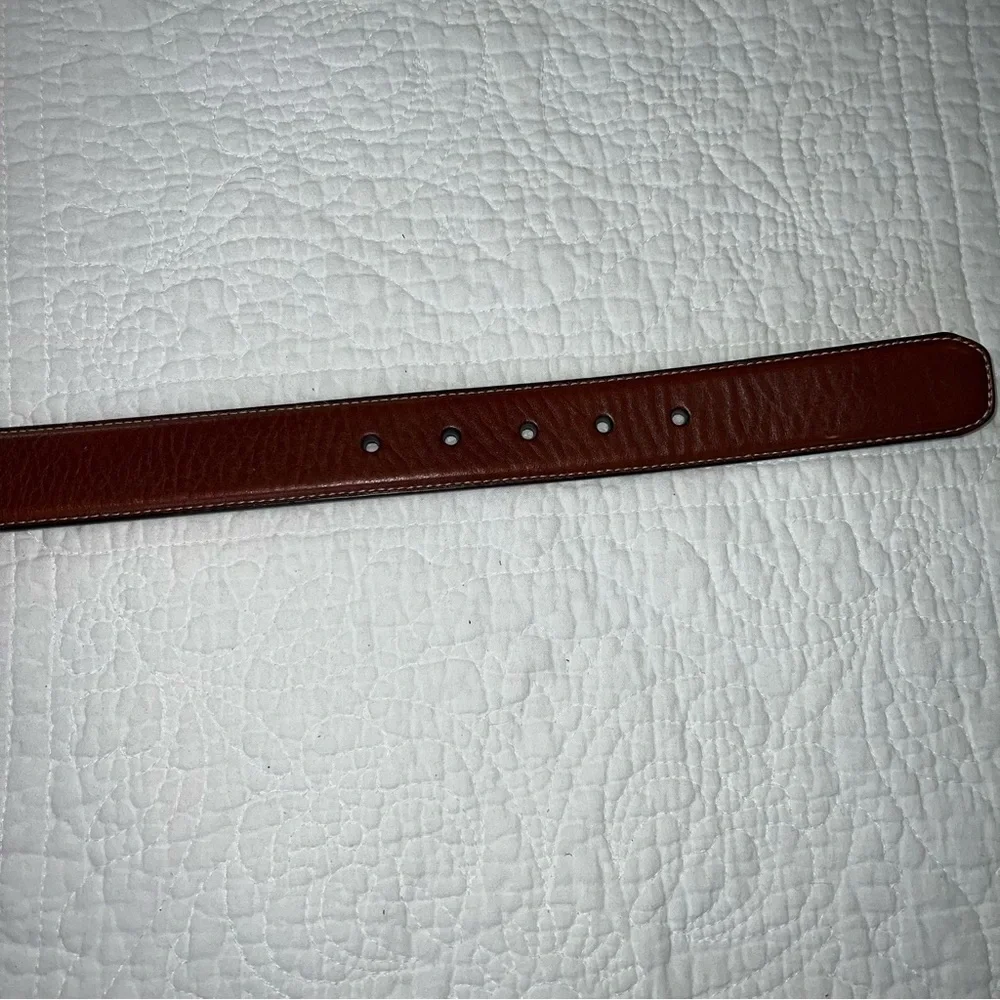 FOSSIL Woodrow Dark Brown Genuine Leather Belt Mens NWT Sz 40 - Picture 5 of 11